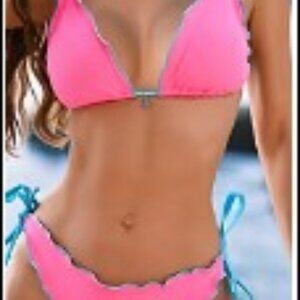 Coral Kiss Pink Bikini Size M
